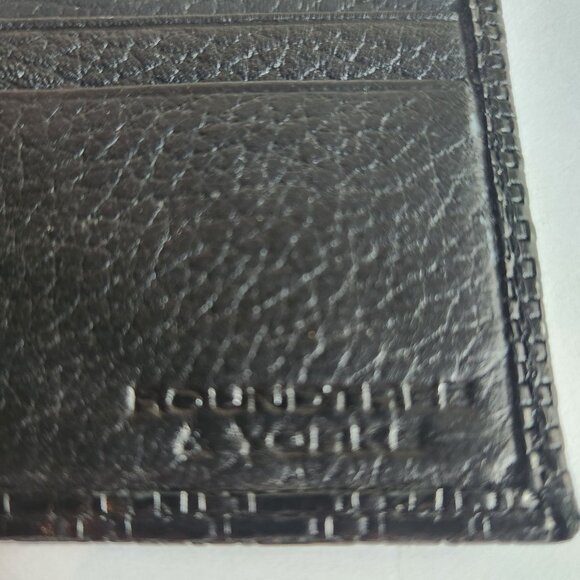 Roundtree & Yorke  Bi-Fold Flip Wallet Genuine Leather Black - Picture 6 of 8